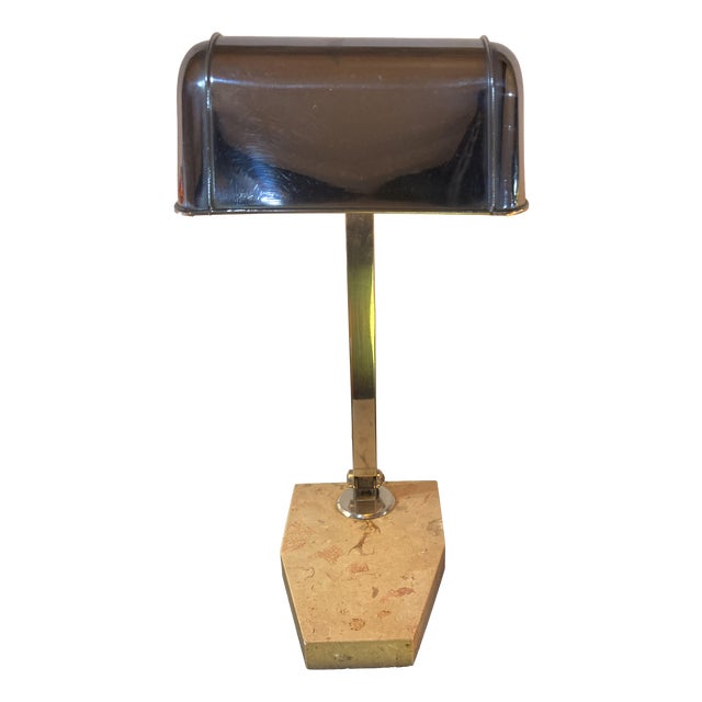 Art Deco Bankers Lamp, 1920s For Sale