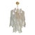 White Murano Glass Chandelier Virgola in the style of Venini, Italy For Sale - Image 8 of 10