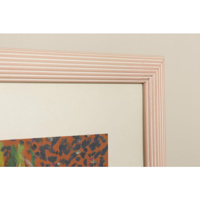 Wood Artist Signed Pastel Painting Inspired by Vincent Van Gogh For Sale - Image 7 of 18