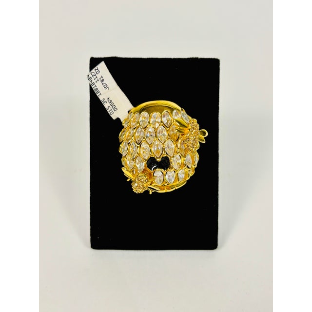 Late 20th Century St. John Nos "Bees a Buzzing" Brooch With Original Sak’s Fifth Avenue Tag For Sale In Los Angeles - Image 6 of 10