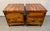 Late 20th Century Pair of Rustic Wood and Metal Storage Trunks W/ Lift-Top Lids For Sale - Image 4 of 15