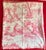 Red Antique French Red and White Toile De Jouy Fabric Panel With Country Landscape Scenes For Sale - Image 8 of 9