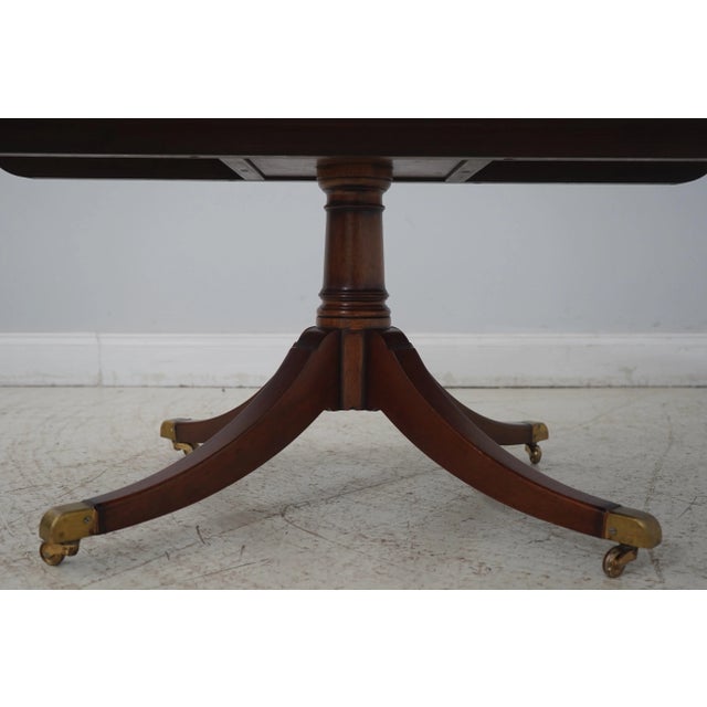 Brown English Elliptical Mahogany Coffee Table For Sale - Image 8 of 10