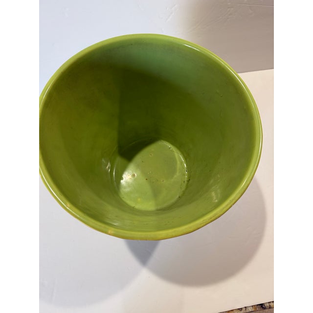Mid-Century Green Glazed Ceramic #10 Bauer Pot.