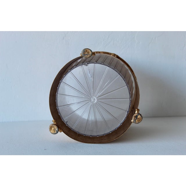 Stylebuilt New York Style Vintage Hollywood Regency Gold Finish Wastebasket Bamboo Theme For Sale - Image 13 of 15