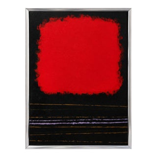 1989 Original Abstract Acrylic Painting “Rothko’s Baby” Inspired by Mark Rothko For Sale