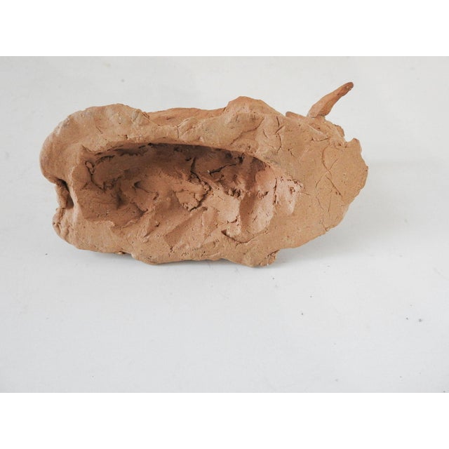 Mid 20th Century Terracotta Clay Goat Sculpture For Sale - Image 9 of 9