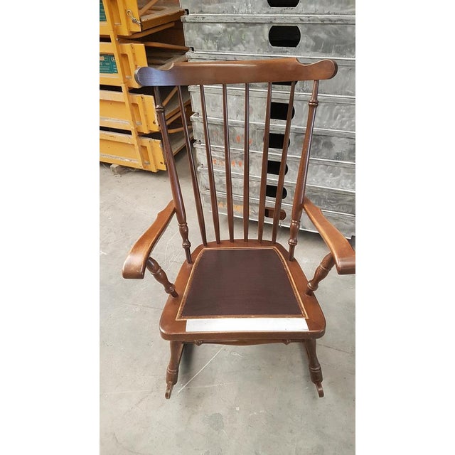 Spanish Rocking Chair in Oak For Sale - Image 10 of 15