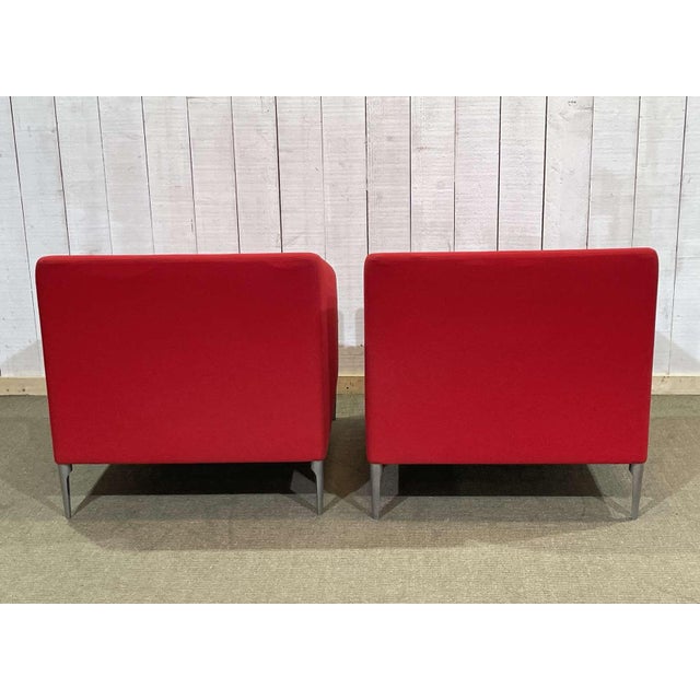 Metal Seven Armchairs by Michiel Van Der Kley for Artifort, Set of 2 For Sale - Image 7 of 9