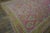 1930s 1930s Pink Rose Foliate Antique Indian Cotton Agra Rug 11'10" X 24'2" Handknotted Wool Carpet For Sale - Image 5 of 6