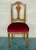 Early 20th Century Late Victorian Oak Ladderback Dining Side Chair with Red Velvet Seat For Sale - Image 16 of 18