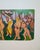 Modern Vintage Expressionist Modernist Nudes Figure Bathers Landscape Painting Board For Sale - Image 3 of 4