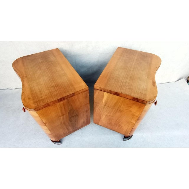 Bedside Tables by Jindrich Halabala for Up Závody, 1950s, Set of 2 For Sale - Image 13 of 18
