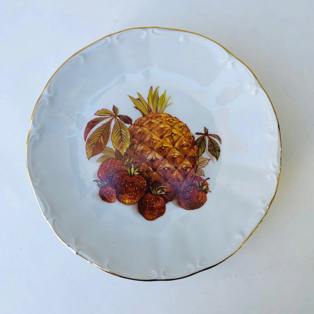 1970s Set of 6 Bareuther Waldsassen Dessert Plates, Made in