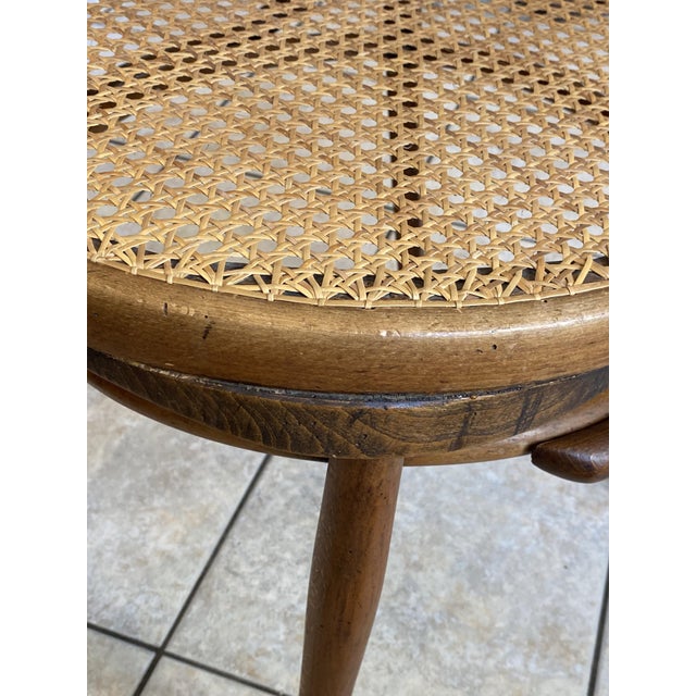 Bistro-Style Desk Chair in Bentwood with Cane Seat, 1930s For Sale - Image 10 of 18