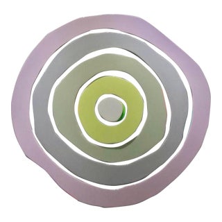 Yury Darashkevich Acrylic on Wood Assemblage Painting Titled “Comet Series R #1" 2023 For Sale