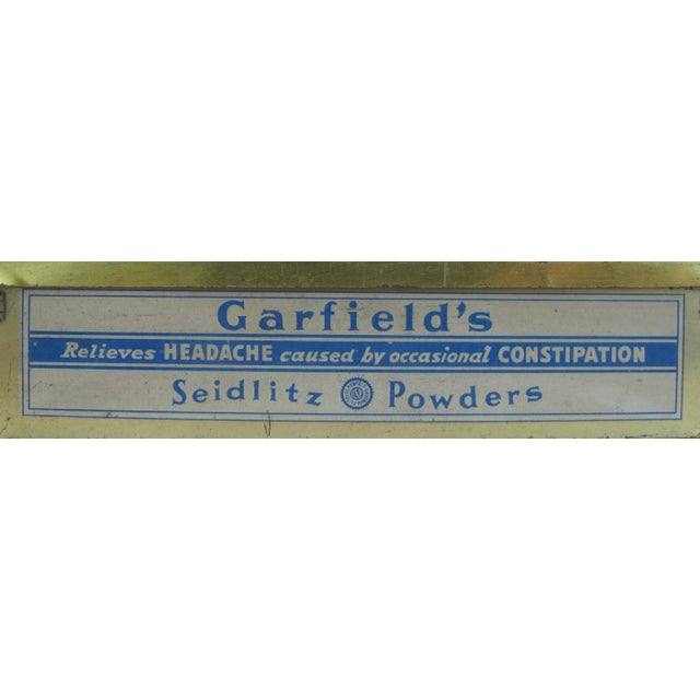 Vintage Garfield's Seidlitz Powders Tin For Sale - Image 4 of 6
