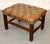 Spanish Mid 20th Century Tufted Leather Foot Stool/Bench For Sale - Image 3 of 5