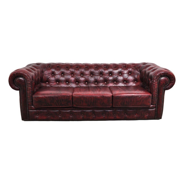 Vintage Chesterfield 3-Seater Sofa, 1970s For Sale