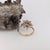 2.3Ct Snowflake Tanzanite Ring With Earth Mined Diamonds: Solid 14k Gold, 8.5mm, Size 6.75 For Sale - Image 10 of 10