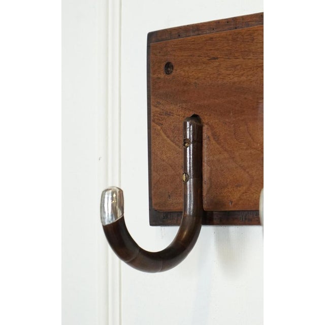 Vintage Art Deco Sterling Siilver Mounted Hat Coat Wall Rack, 1920 For Sale - Image 12 of 15