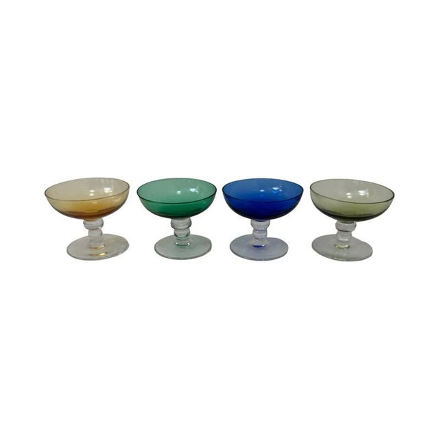 Glass Small Shot Glasses by Max Verboeket for Kristalunie Maastricht, Set of 4 For Sale - Image 7 of 7