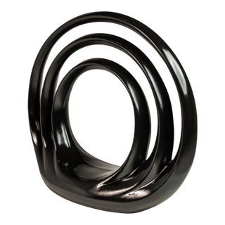 Post Modern Art Deco Sculpture in Porcelain, Usa, C. 1980s For Sale