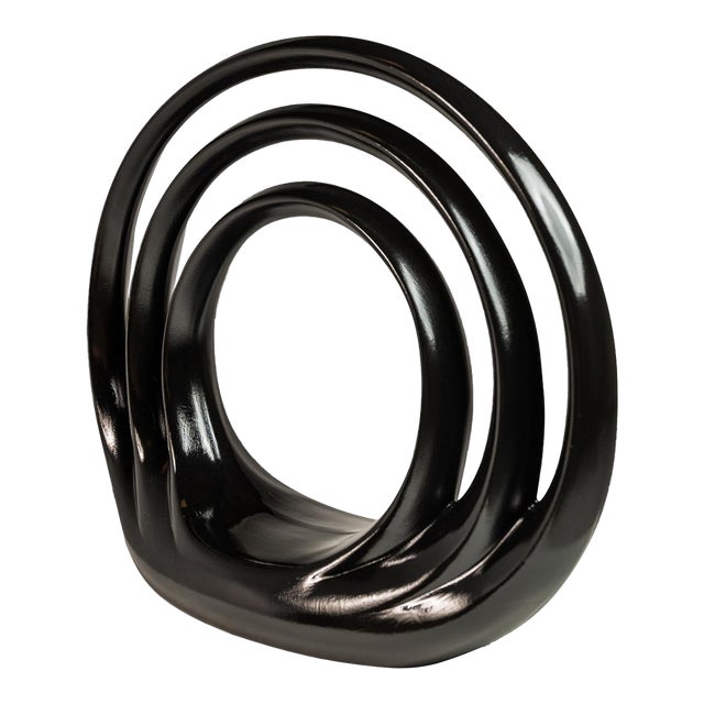 Post Modern Art Deco Sculpture in Porcelain, Usa, C. 1980s For Sale