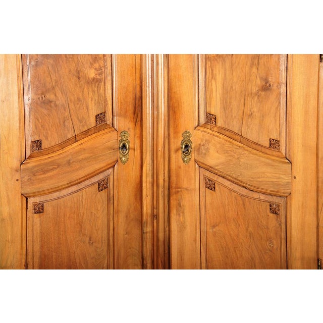 Antique Louis XVI Baroque Cabinet in Walnut, 1780s For Sale - Image 11 of 18
