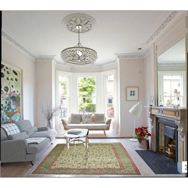 A very attractive genuine 100% hand knotted signed Persian Tabriz rug. As I have shown this beauty was made by a well know...