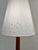 Danish Teak Floor Lamp with Decorated Fabric Shade For Sale - Image 6 of 11