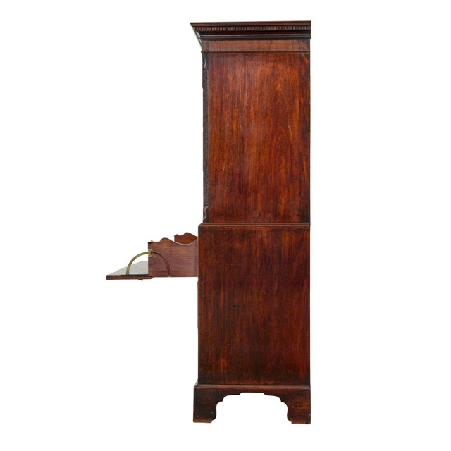 Antique Georgian Mahogany Secretaire, 1800 For Sale - Image 10 of 11