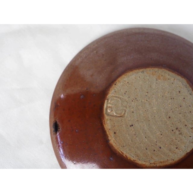 Ceramic 1990s French Jean-Michel Prêt Stoneware Tray With Abstract Patterns For Sale - Image 7 of 8