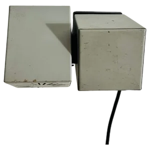 Metal Cubic Wall Lamps attributed to Kaiser Idell / Kaiser Leuchten, Germany, 1970s, Set of 2