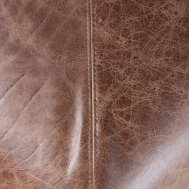 Brown Leather Le Bambole Armchairs by Mario Bellini for B&B, 1970s, Set of 3 For Sale - Image 12 of 15