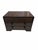 Vintage chinoiserie three drawer storage box. The finish is dark brown. Overall measures 12.5” w x 9” d x 8” h. Each...