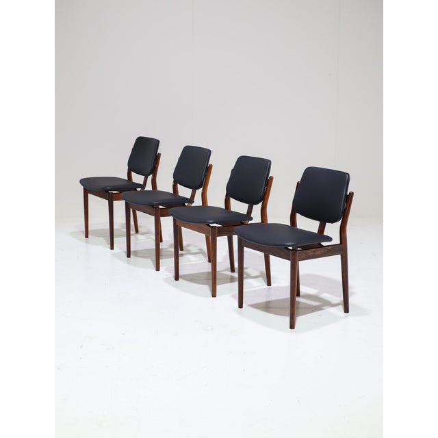 Arne Vodder Dining Chairs by Arne Vodder for Sibast, Denmark, 1960s, Set of 4 For Sale - Image 4 of 13