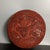 Red Carved Cinnabar Lacquer Round Lidded Box, Dragon & Cloud Chinoiserie Decorative Box For Sale - Image 8 of 9