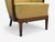 Yellow Slagelse Mobelvaerk, Fabric, Wood, Sculptural Arm Chair, Denmark, 1960s For Sale - Image 8 of 10