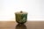 Forest Green Oxidian Brass Container Vase with Siren Decoration, Italy, 1940s For Sale - Image 8 of 8