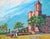 American "Pilgrimage" - Mid Century Figurative Landscape by Mary Miller For Sale - Image 3 of 7