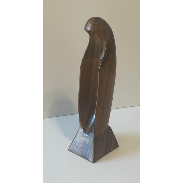 Vintage Madonna Modernist Abstract of the Virgin Mary Sculpture From Brazilian “Ipe” Iron Wood For Sale In Savannah - Image 6 of 9