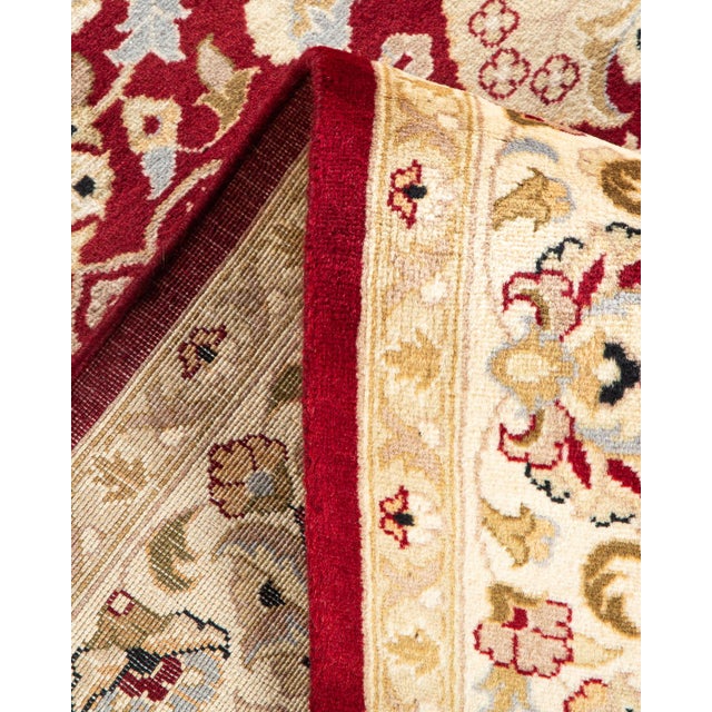 Mogul, One-of-a-Kind Hand-Knotted Area Rug - Red, 4' 1" x 6' 0" For Sale In New York - Image 6 of 7