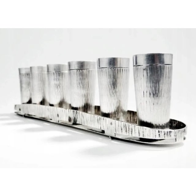Postmodern Liquor Set from Imago Artis, Poland, 1970s, Set of 7 For Sale - Image 4 of 7