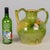 19th Century French Green Yellow Glazed Water Jug, Orjol For Sale - Image 4 of 12