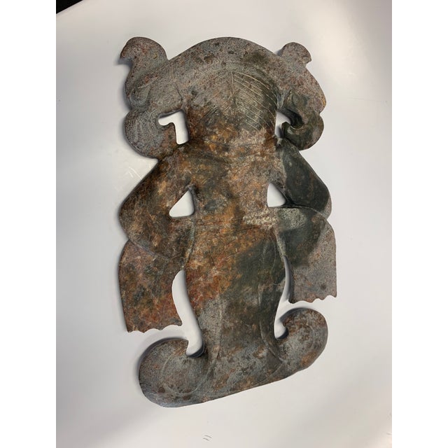 Chinese Ancient Serpentine Ribbon Dancer Statue For Sale - Image 3 of 8