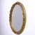 Wood Large Oval Mirror in Gilded and Carved Wood, Late 1900s For Sale - Image 7 of 13