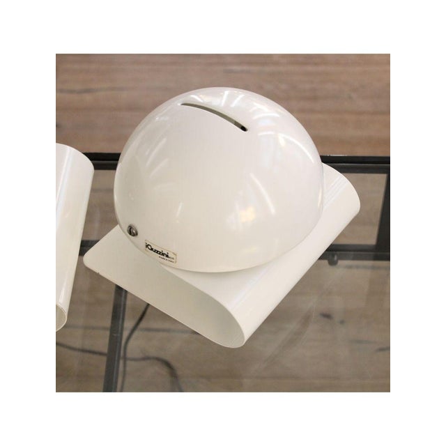 White Bedside Lamps from Iguzzini, 1970s, Set of 2 For Sale - Image 8 of 15