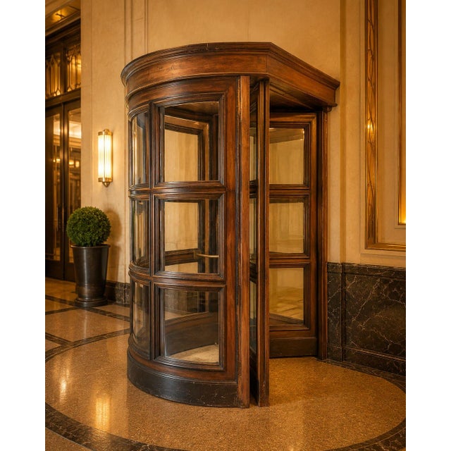 Brown Hotel Revolving Door, 1930s For Sale - Image 8 of 8