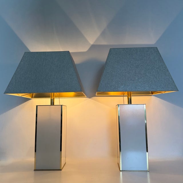 Mid-Century Modern Table Lamps in the style of Maison Jansen, 1970s, Set of 2 For Sale - Image 3 of 18